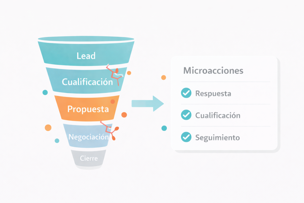 Embudo de ventas: dónde se pierde el dinero